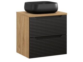 LUXOR Black 82-60-2S-DU skrinka s umývadlom 60 cm LUXOR Black 82-60-2S-DU skrinka s umývadlom 60 cm