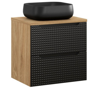 LUXOR Black 82-60-2S-DU skrinka s umývadlom 60 cm