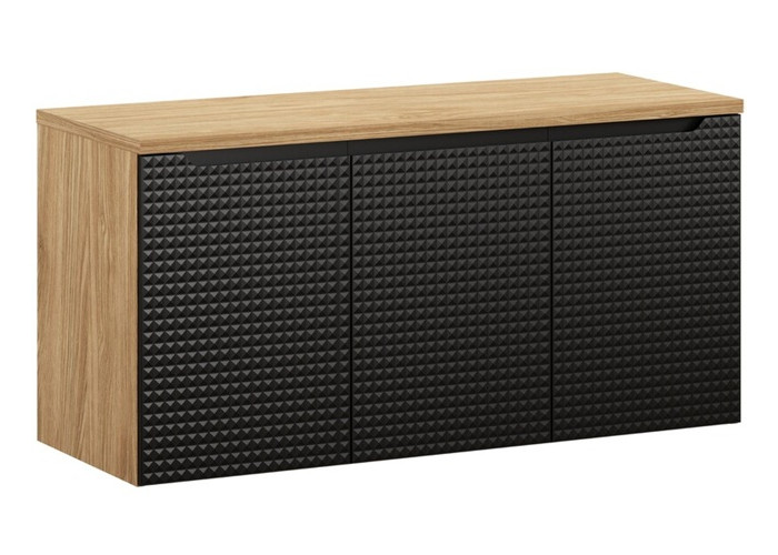 LUXOR Black 82-120-3D-D závesná skrinka pod umývadlo 120 cm