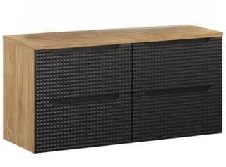 LUXOR Black 82-120-60-60-D závesná skrinka pod umývadlo 120 cm LUXOR Black 82-120-60-60-D závesná skrinka pod umývadlo 120 cm