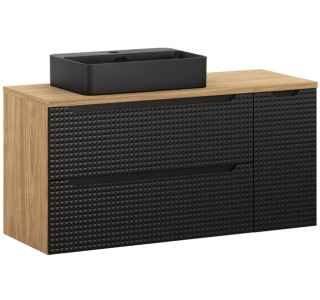 LUXOR Black 82-120-90-30-DU skrinka s umývadlom 120 cm