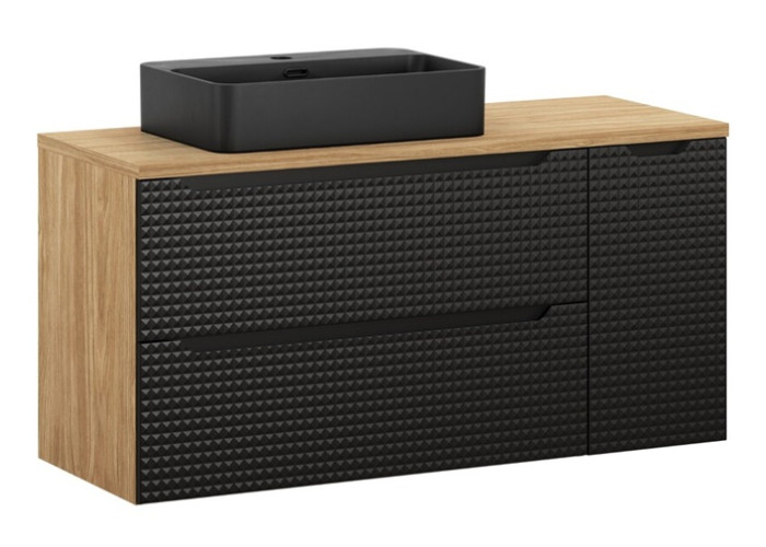 LUXOR Black 82-120-90-30-DU skrinka s umývadlom 120 cm LUXOR Black 82-120-90-30-DU skrinka s umývadlom 120 cm