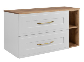 CLASSIC biely W100DC závesná skrinka pod umývadlo 100 cm