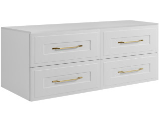 CLASSIC biely W160DW závesná skrinka pod umývadlo 160 cm