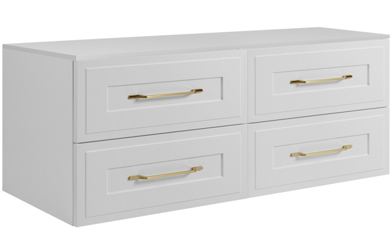 CLASSIC biely W160DW závesná skrinka pod umývadlo 160 cm