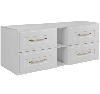 CLASSIC biely W180DW závesná skrinka pod umývadlo 180 cm