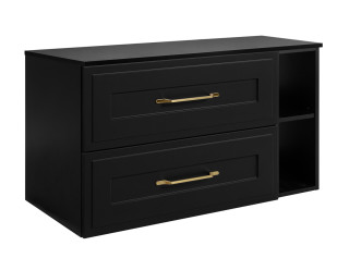 CLASSIC čierny B100DB závesná skrinka pod umývadlo 100 cm