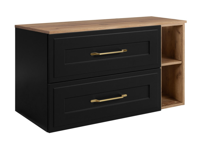 CLASSIC čierny B100DC závesná skrinka pod umývadlo 100 cm CLASSIC čierny B100DC závesná skrinka pod umývadlo 100 cm