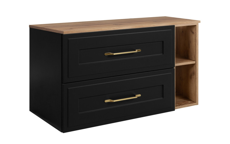 CLASSIC čierny B100DC závesná skrinka pod umývadlo 100 cm CLASSIC čierny B100DC závesná skrinka pod umývadlo 100 cm