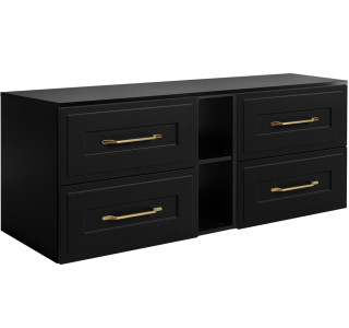 CLASSIC čierny B180DB závesná skrinka pod umývadlo 180 cm