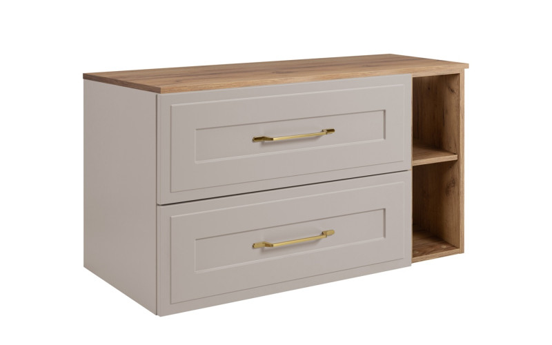 CLASSIC kašmír K100DC závesná skrinka pod umývadlo 100 cm CLASSIC kašmír K100DC závesná skrinka pod umývadlo 100 cm