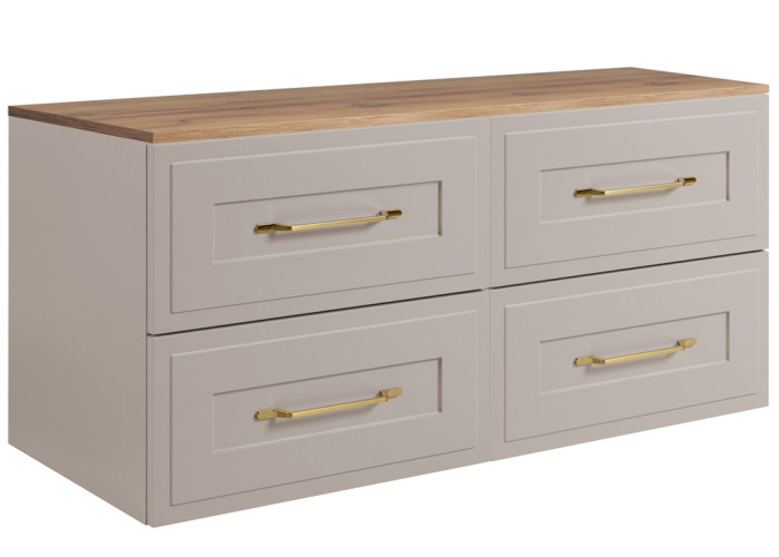 CLASSIC kašmír K120DC závesná skrinka pod umývadlo 120 cm CLASSIC kašmír K120DC závesná skrinka pod umývadlo 120 cm