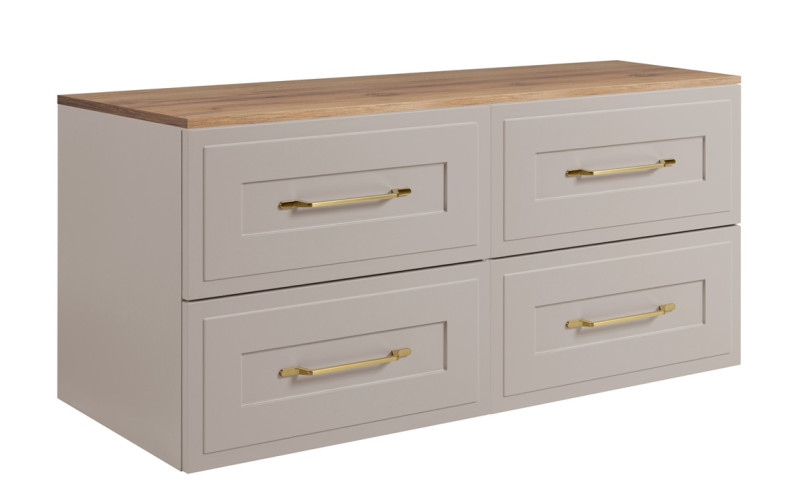 CLASSIC kašmír K120DC závesná skrinka pod umývadlo 120 cm