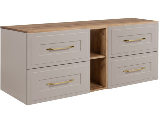 CLASSIC kašmír K140DC závesná skrinka pod umývadlo 140 cm