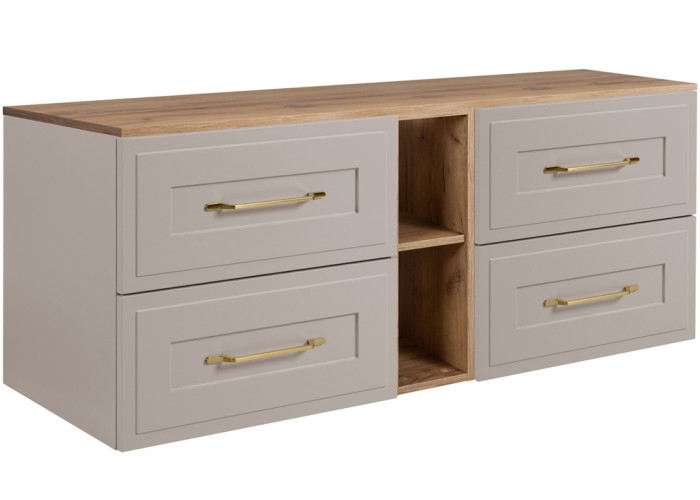 CLASSIC kašmír K140DC závesná skrinka pod umývadlo 140 cm