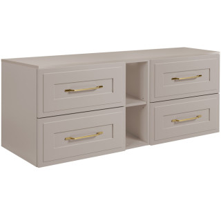 CLASSIC kašmír K140DK závesná skrinka pod umývadlo 140 cm