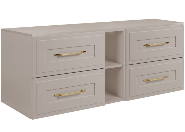 CLASSIC kašmír K140DK závesná skrinka pod umývadlo 140 cm