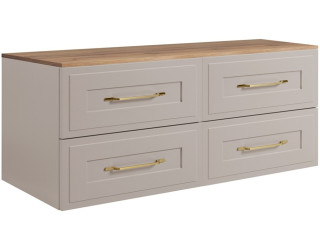 CLASSIC kašmír K160DC závesná skrinka pod umývadlo 160 cm