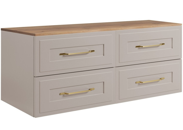 CLASSIC kašmír K160DC závesná skrinka pod umývadlo 160 cm