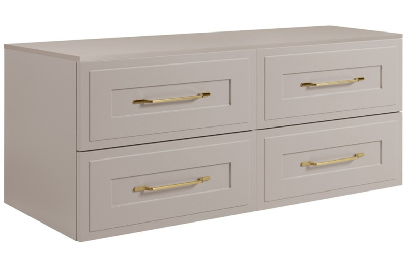 CLASSIC kašmír K160DK závesná skrinka pod umývadlo 160 cm