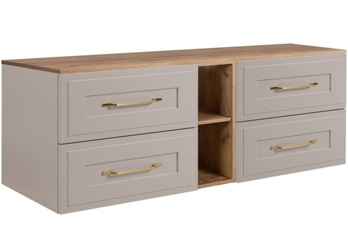 CLASSIC kašmír K180DC závesná skrinka pod umývadlo 180 cm CLASSIC kašmír K180DC závesná skrinka pod umývadlo 180 cm