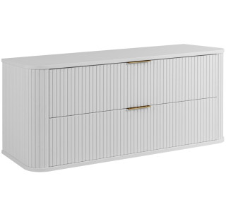 ELEGANCE biela W120 závesná skrinka pod umývadlo 120 cm s vrchnou doskou