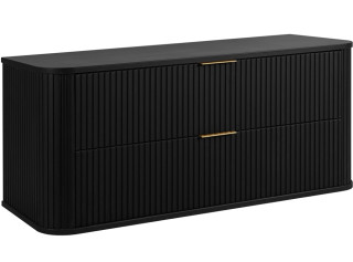 ELEGANCE čierna B120 závesná skrinka pod umývadlo 120 cm s vrchnou doskou