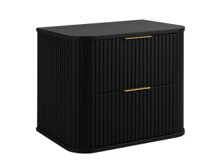 ELEGANCE čierna B60 závesná skrinka pod umývadlo 60 cm s vrchnou doskou