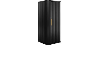 ELEGANCE čierna B35M závesná skrinka do kúpelne