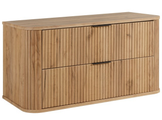 ELEGANCE dub craft zlatý C100 závesná skrinka pod umývadlo 100 cm s vrchnou doskou