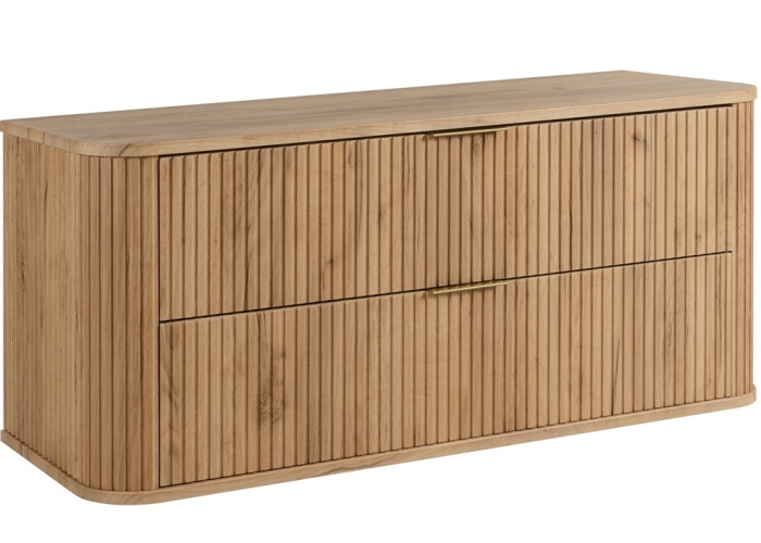 ELEGANCE dub craft zlatý C120 závesná skrinka pod umývadlo 120 cm s vrchnou doskou ELEGANCE dub craft zlatý C120 závesná skrinka pod umývadlo 120 cm s vrchnou doskou