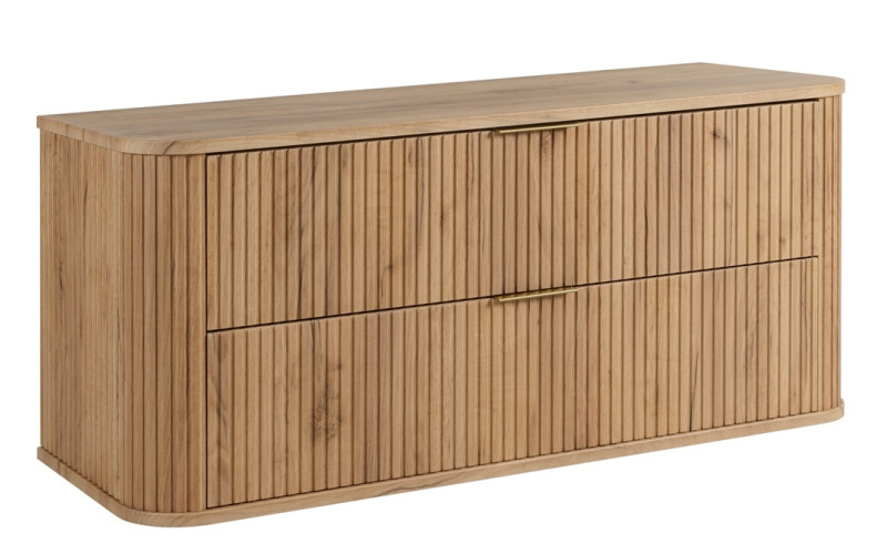 ELEGANCE dub craft zlatý C120 závesná skrinka pod umývadlo 120 cm s vrchnou doskou ELEGANCE dub craft zlatý C120 závesná skrinka pod umývadlo 120 cm s vrchnou doskou