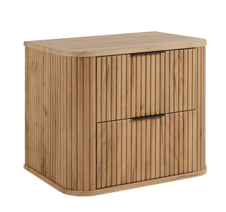 ELEGANCE dub craft zlatý C60 závesná skrinka pod umývadlo 60 cm s vrchnou doskou