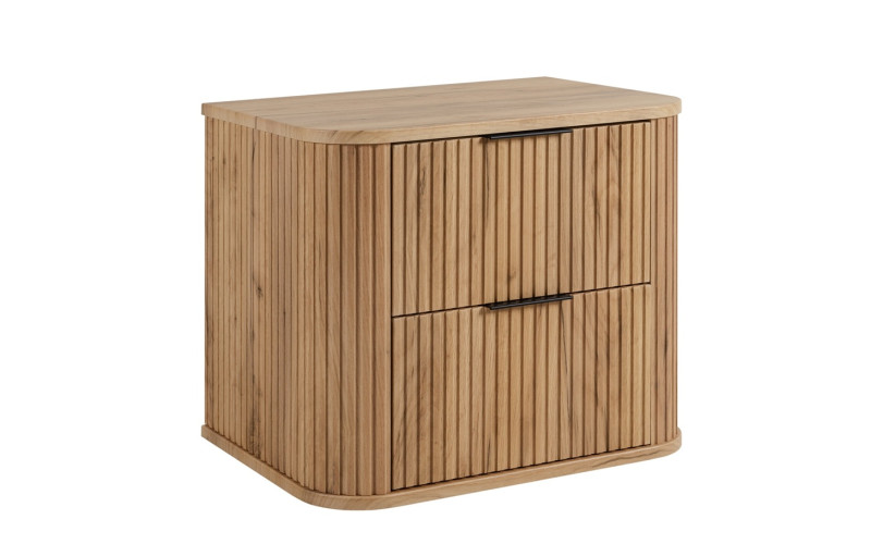 ELEGANCE dub craft zlatý C60 závesná skrinka pod umývadlo 60 cm s vrchnou doskou