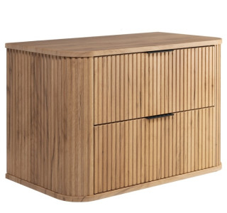 ELEGANCE dub craft zlatý C80 závesná skrinka pod umývadlo 80 cm s vrchnou doskou