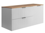 FLOW biely matný W120-80-40-DC závesná skrinka pod umývadlo 120 cm FLOW biely matný W120-80-40-DC závesná skrinka pod umývadlo 120 cm