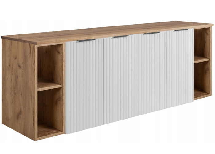 FLOW biely matný W160-R6060RDC-2 závesná skrinka pod umývadlo 160 cm FLOW biely matný W160-R6060RDC-2 závesná skrinka pod umývadlo 160 cm