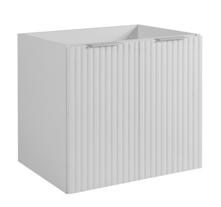 FLOW biely matný W60D2 závesná skrinka pod umývadlo 60 cm