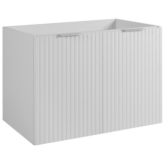 FLOW biely matný W80D2 závesná skrinka pod umývadlo 80 cm