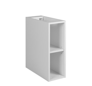 FLOW biely matný W20 regál do kúpelne