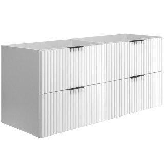 FLOW biely matný W120 závesná skrinka pod umývadlo 120 cm