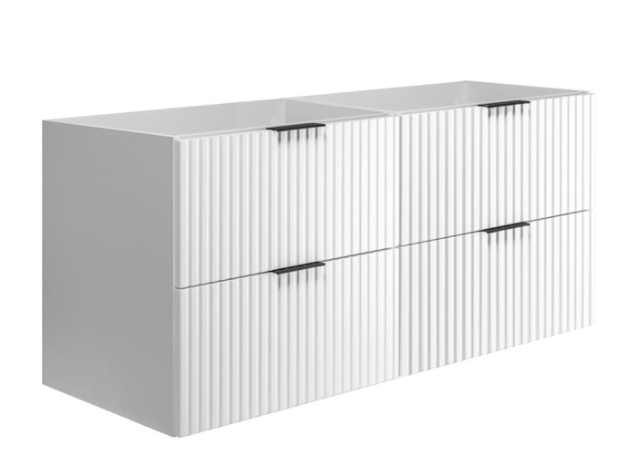 FLOW biely matný W120 závesná skrinka pod umývadlo 120 cm FLOW biely matný W120 závesná skrinka pod umývadlo 120 cm