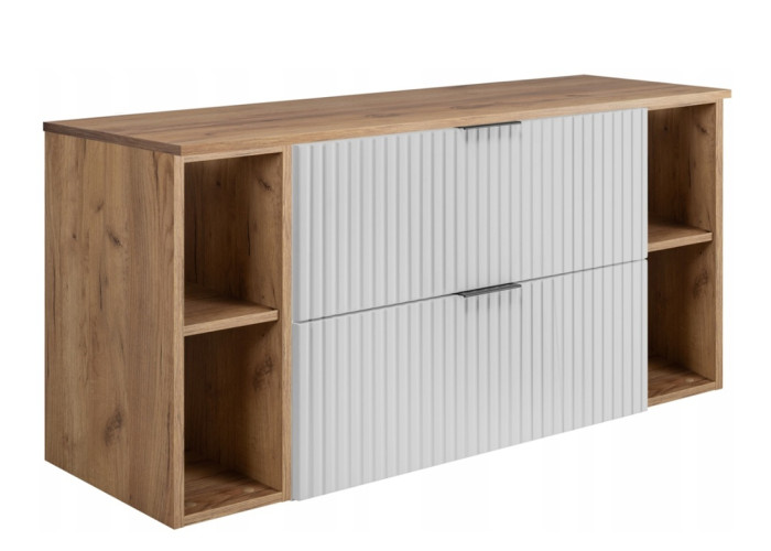 FLOW biely matný W120-R80RDC závesná skrinka pod umývadlo 120 cm FLOW biely matný W120-R80RDC závesná skrinka pod umývadlo 120 cm