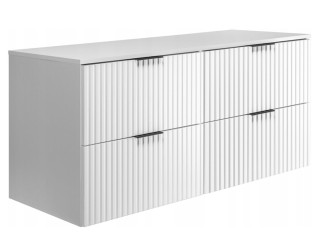 FLOW biely matný W120DW závesná skrinka pod umývadlo 120 cm FLOW biely matný W120DW závesná skrinka pod umývadlo 120 cm