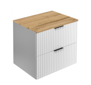 FLOW biely matný W60DC závesná skrinka pod umývadlo 60 cm