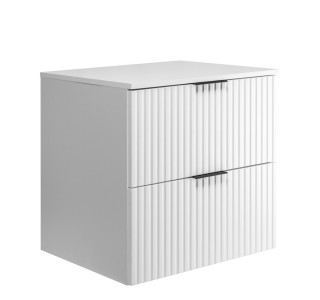 FLOW biely matný W60DW závesná skrinka pod umývadlo 60 cm