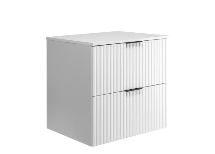 FLOW biely matný W60DW závesná skrinka pod umývadlo 60 cm