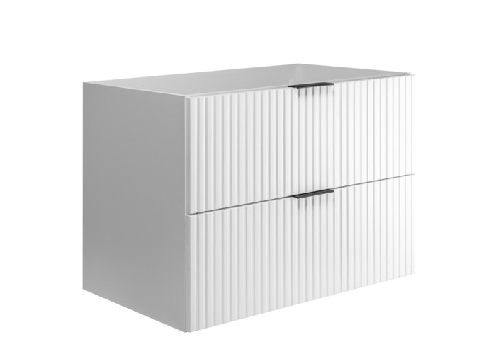 FLOW biely matný W80 závesná skrinka pod umývadlo 80 cm