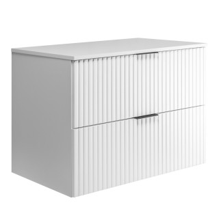 FLOW biely matný W80DW závesná skrinka pod umývadlo 80 cm