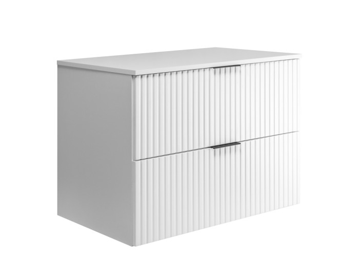 FLOW biely matný W80DW závesná skrinka pod umývadlo 80 cm